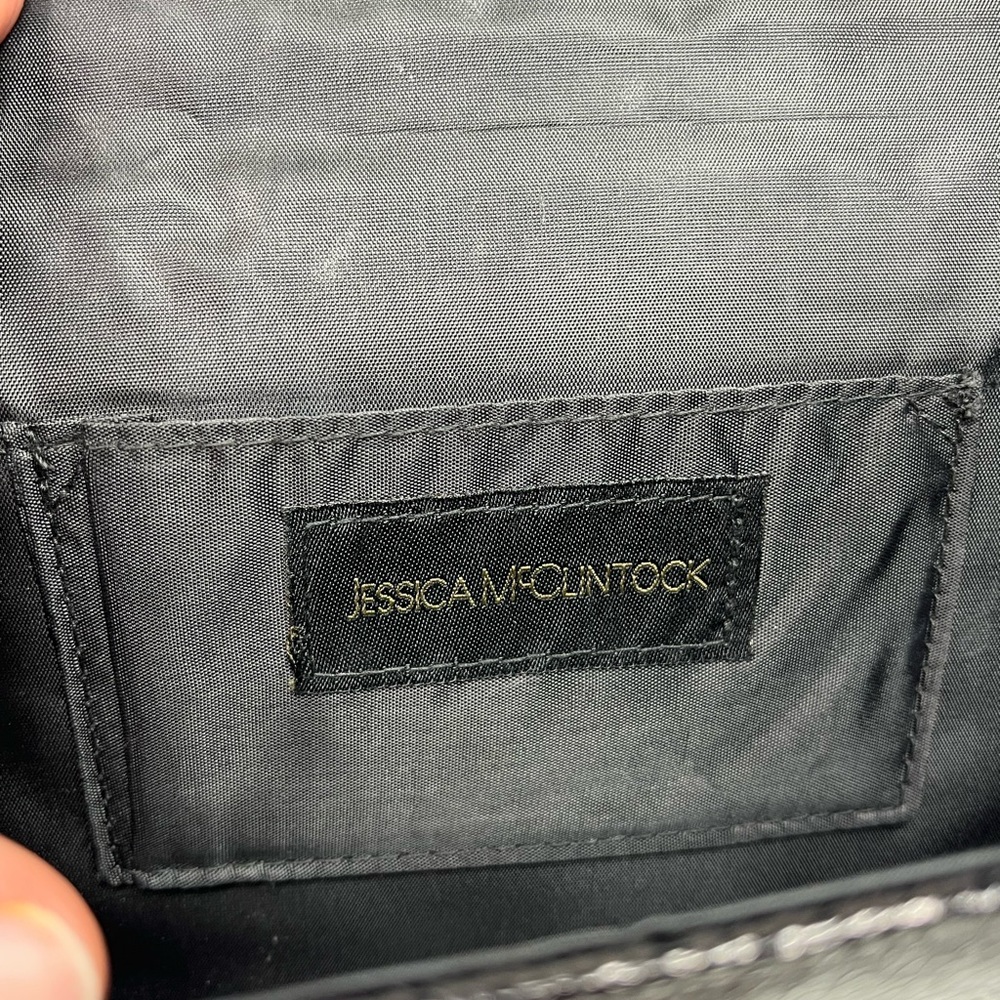 Jessica McClintock Black Evening Clutch - Picture 9 of 11